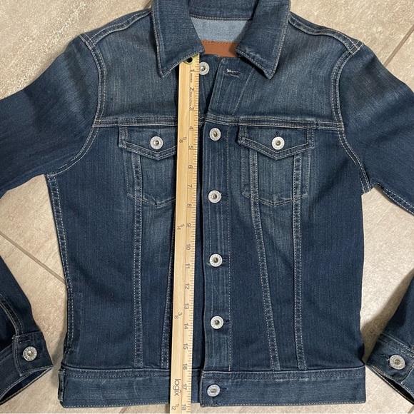 AG Adriano Goldschmied The Robyn Stretch Denim Jacket Dark Wash Size Small - Picture 11 of 12